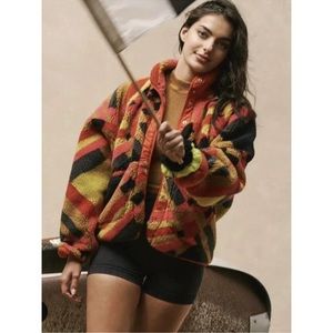 Free People Multicolor Plaid Jacket